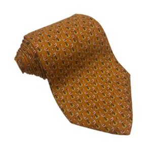 Salvatore Ferragamo Orange Flamingo Tie